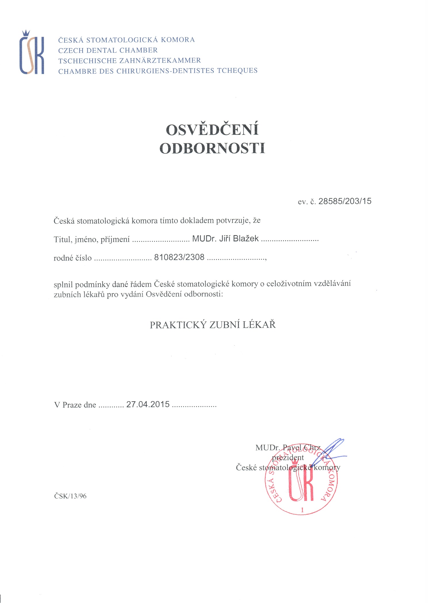 Certifikáty